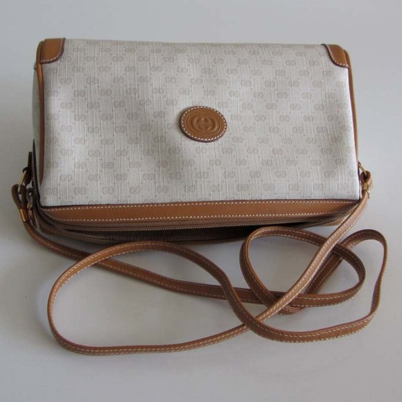 new GUCCI Micro GG vintage gold hardware crossbody bag - Picture 3 of 10